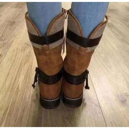 Moderne und stützende orthopädische Stiefel