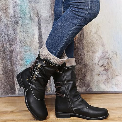 Moderne und stützende orthopädische Stiefel