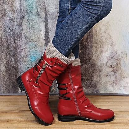 Moderne und stützende orthopädische Stiefel