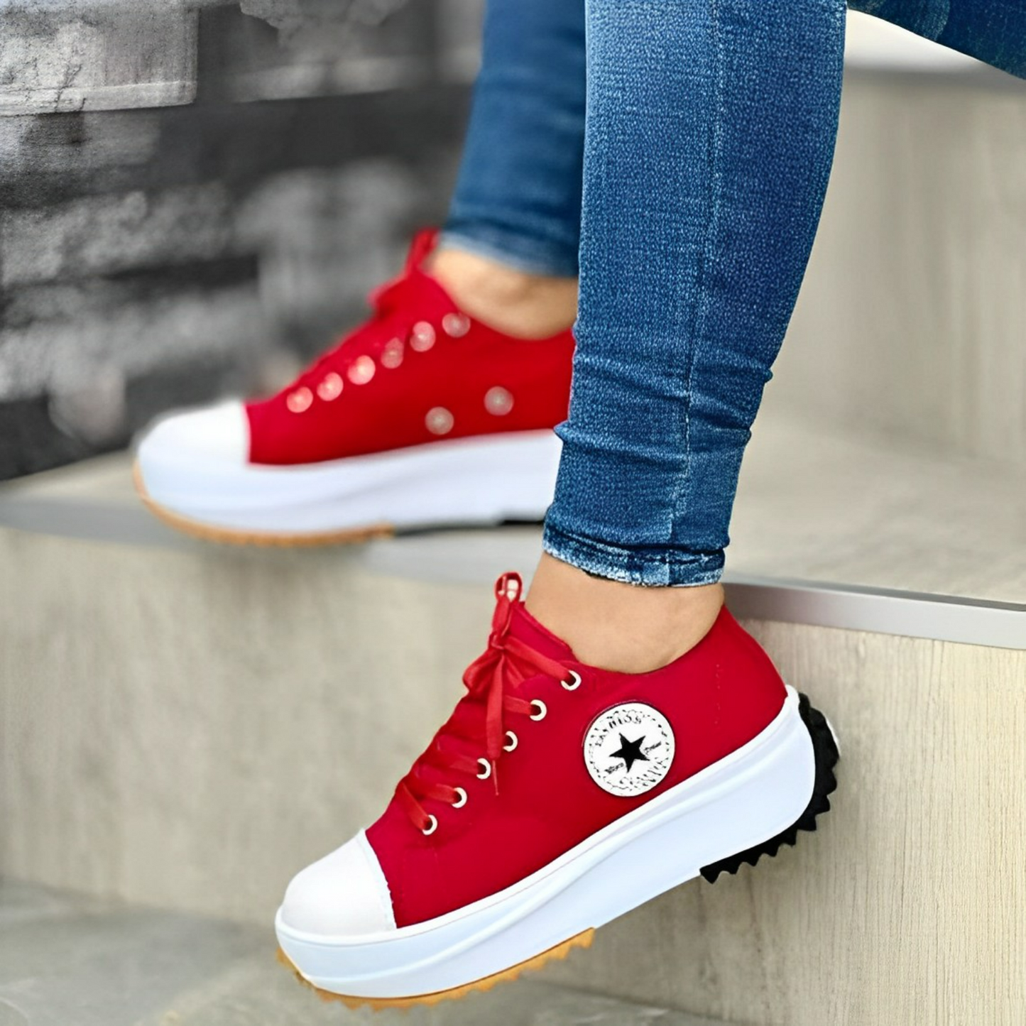 Schlanke und coole Turnschuhe