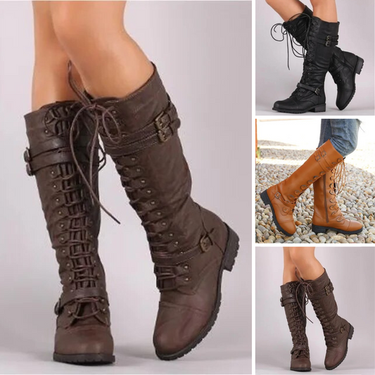 Elegante und detaillierte stützende Stiefel