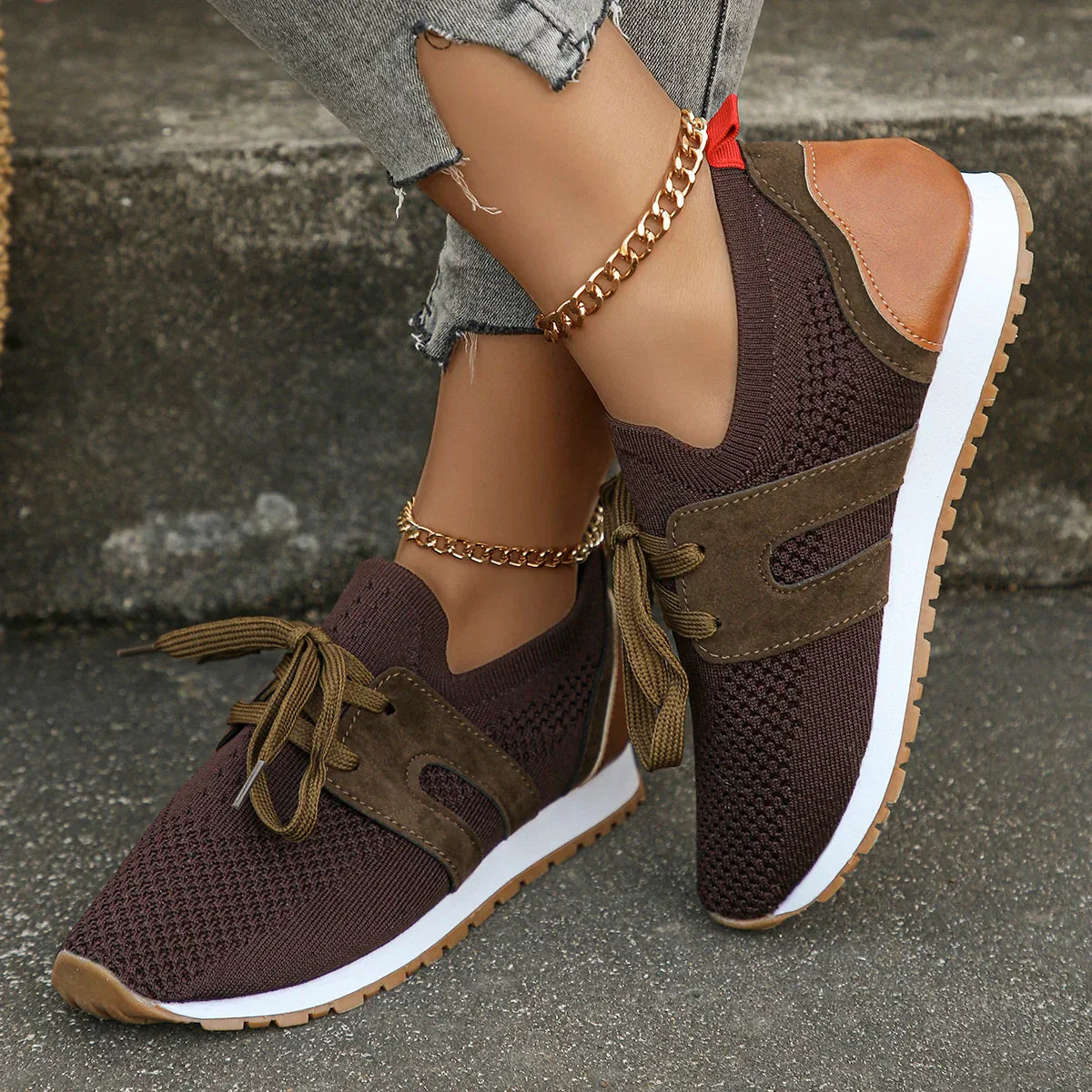 Lässige und stützende orthopädische Sneakers