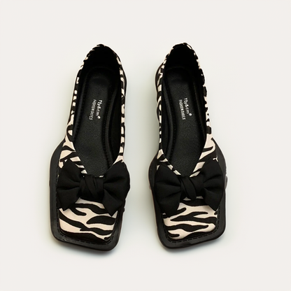 Quadratische Zehe Flacher Mund Slipper Frauen Loafers