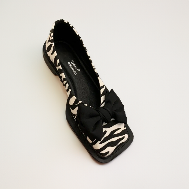 Quadratische Zehe Flacher Mund Slipper Frauen Loafers